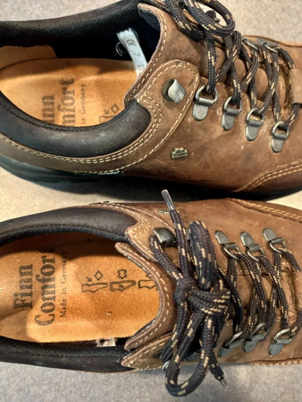 ~~Finn Comfort Murnau Walking/Trekking Shoes Brown Mens Size U.K. 7/US 7.5..VGUC